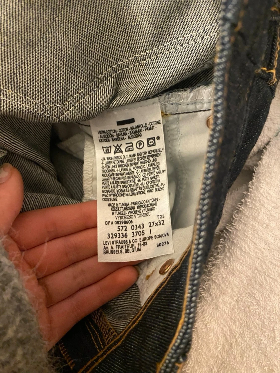 Levi's 572 Bootcut jeans mörkblå - 1