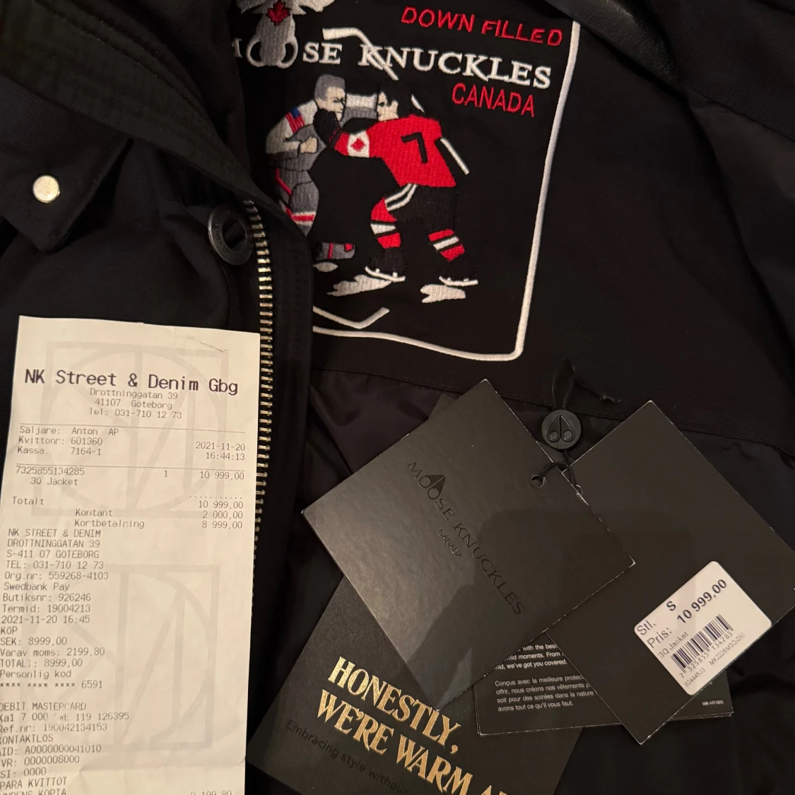 Svart dunjacka Moose Knuckles - 4