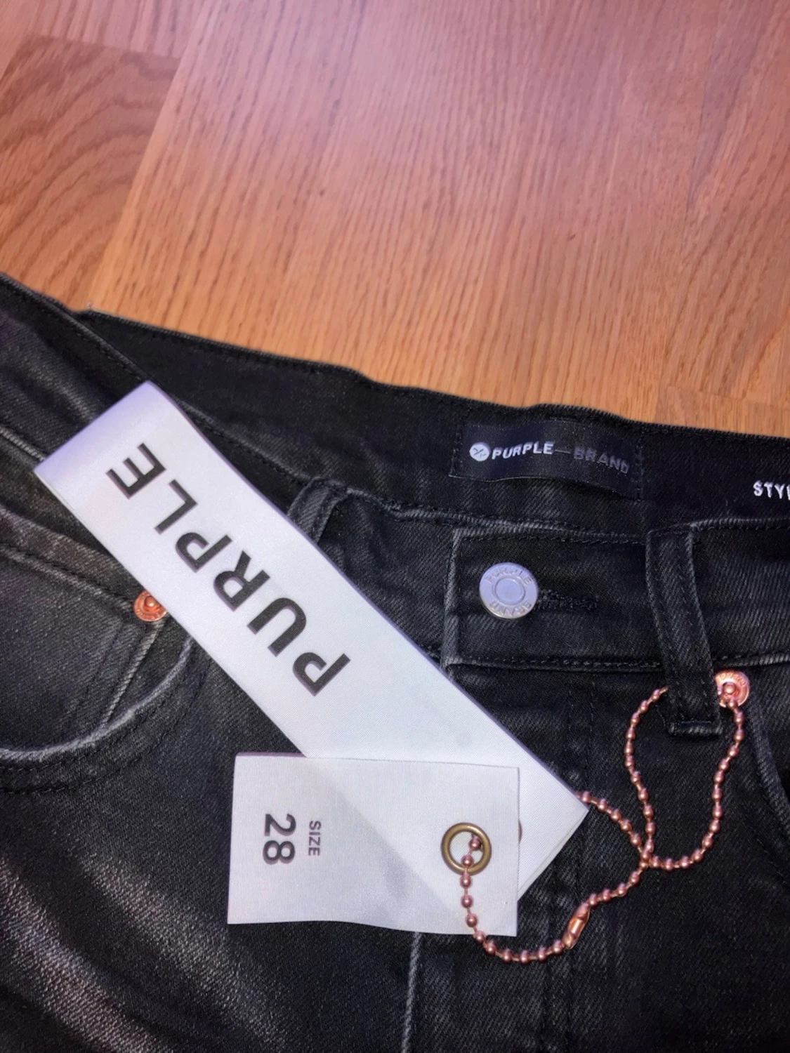 Svarta Purple Brand Jeans - 1