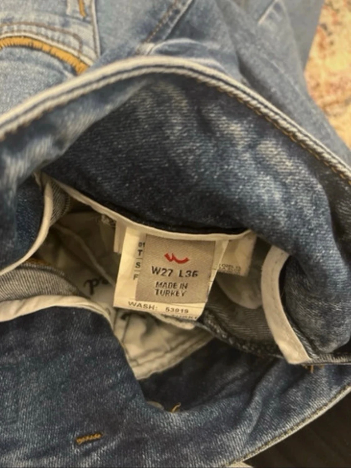 Blå slim straight jeans från LTB - 4