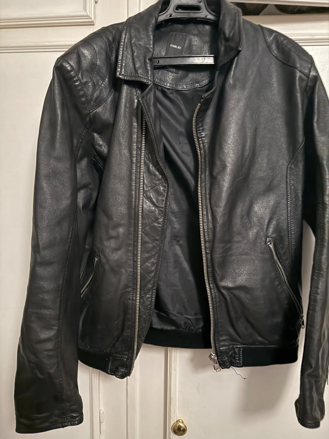 Svart skinnjacka från Emilio  - 1