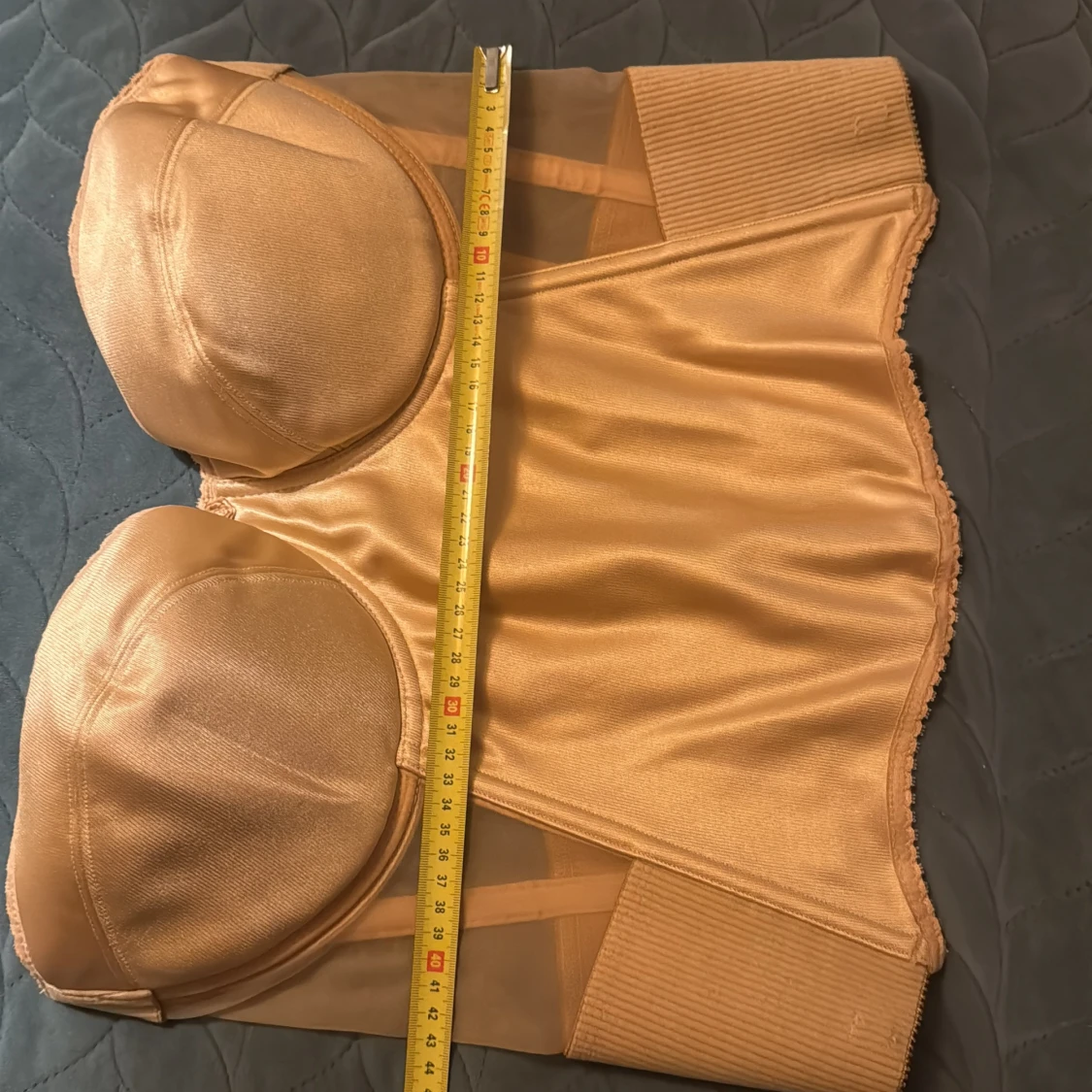 Guldig korsett med mesh och bred resår - 3