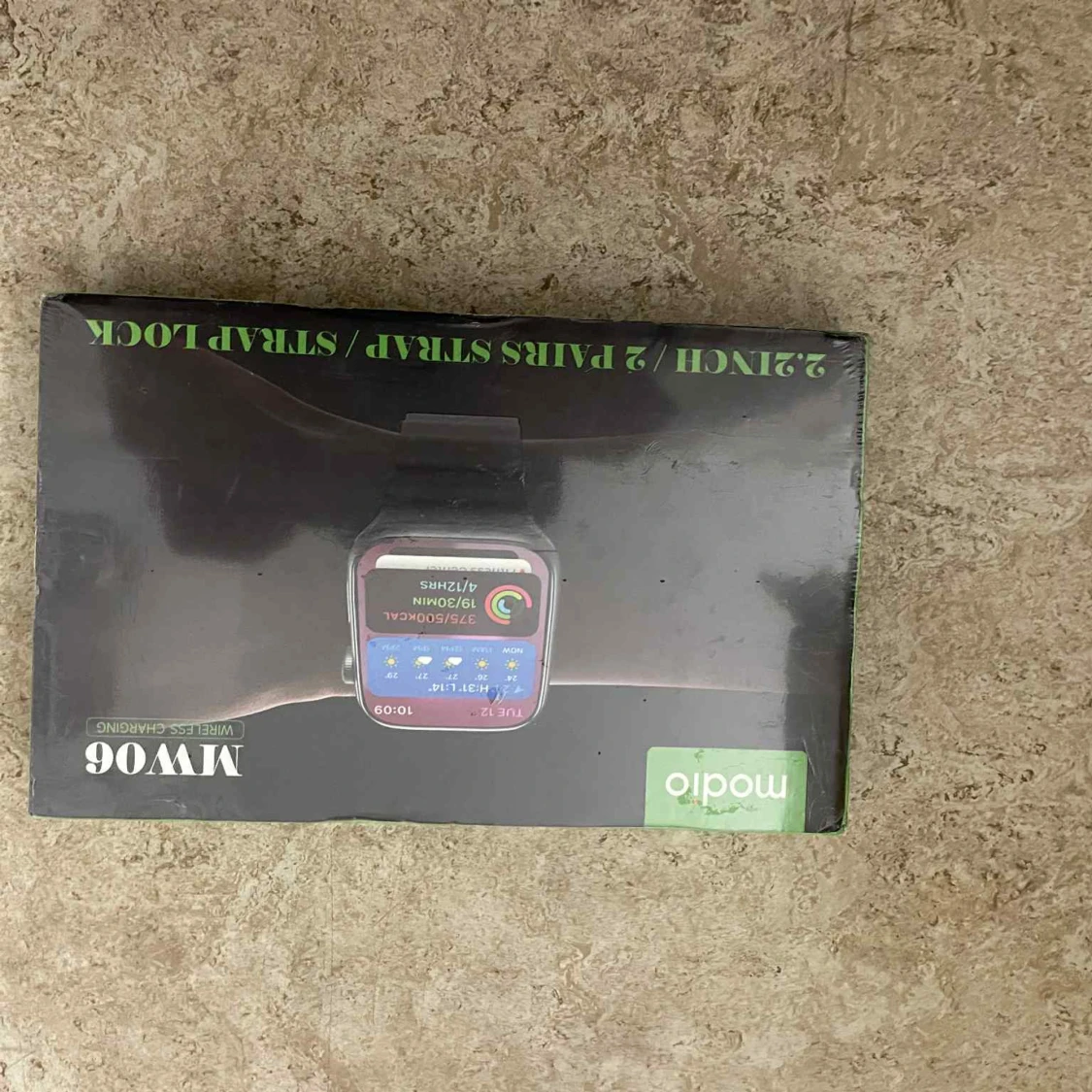 Svart smartklocka Modio MW06