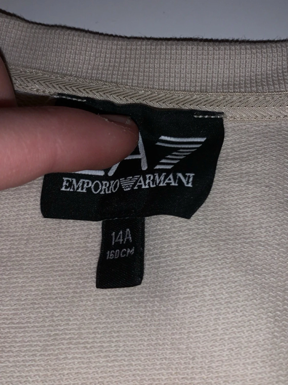 Beige sweatshirt från EA7 Emporio Armani - 3