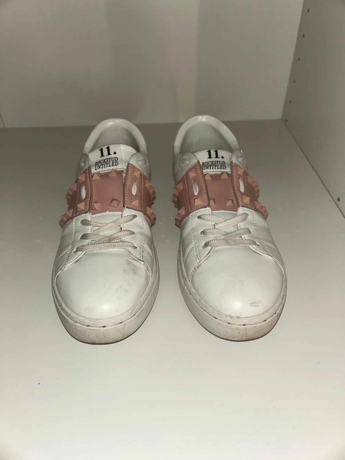 Valentino Rockstud Open sneakers vit/rosa - 5