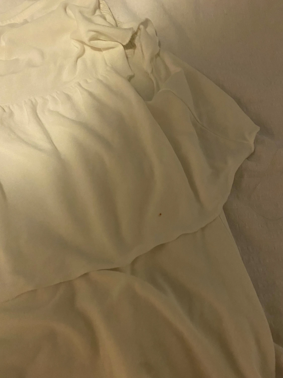 Vit blus med spets från Kappahl - 4