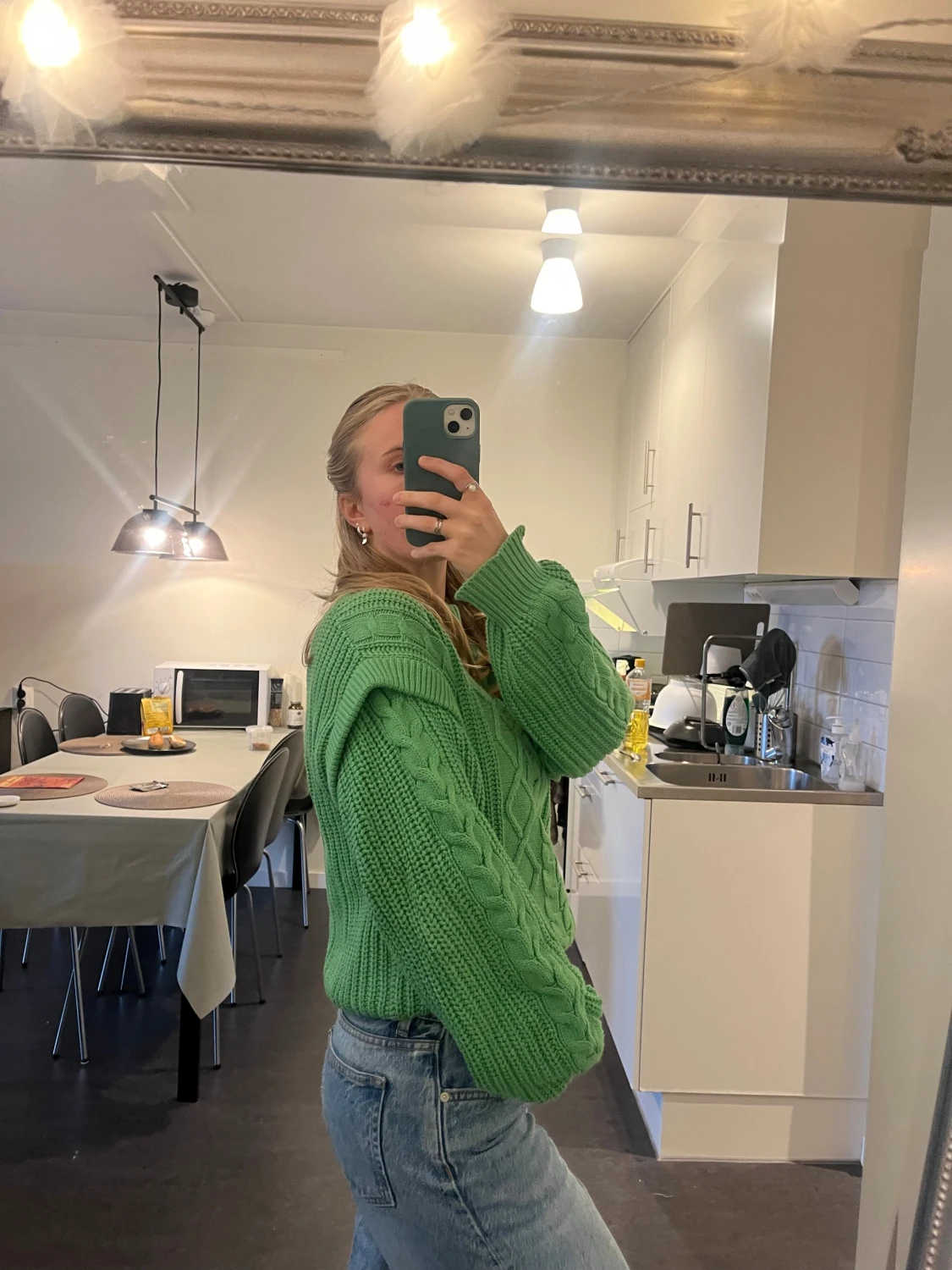 Grön stickad tröja från Next - 1