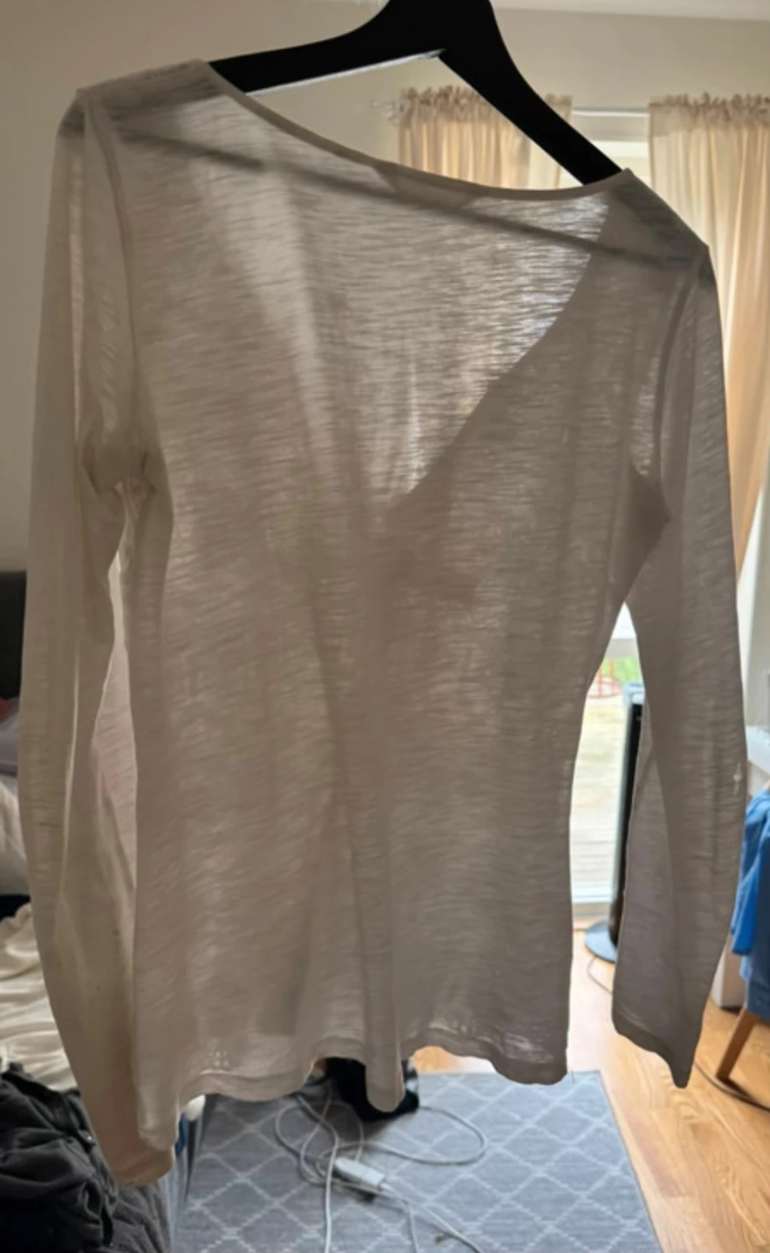 Vit Odd Molly blus med spets och knyt - 1