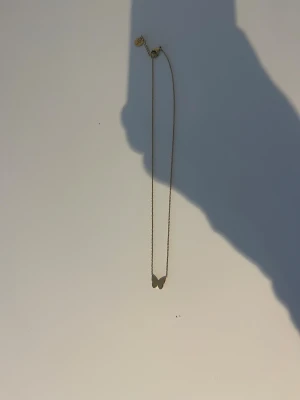 Guldigt halsband med fjärilshänge från Edblad  - Snyggt och stilrent guldhalsband med en tunn kedja och ett litet fjärilshänge. Perfekt accessoar för att lyfta din look. Ask tillkommer 