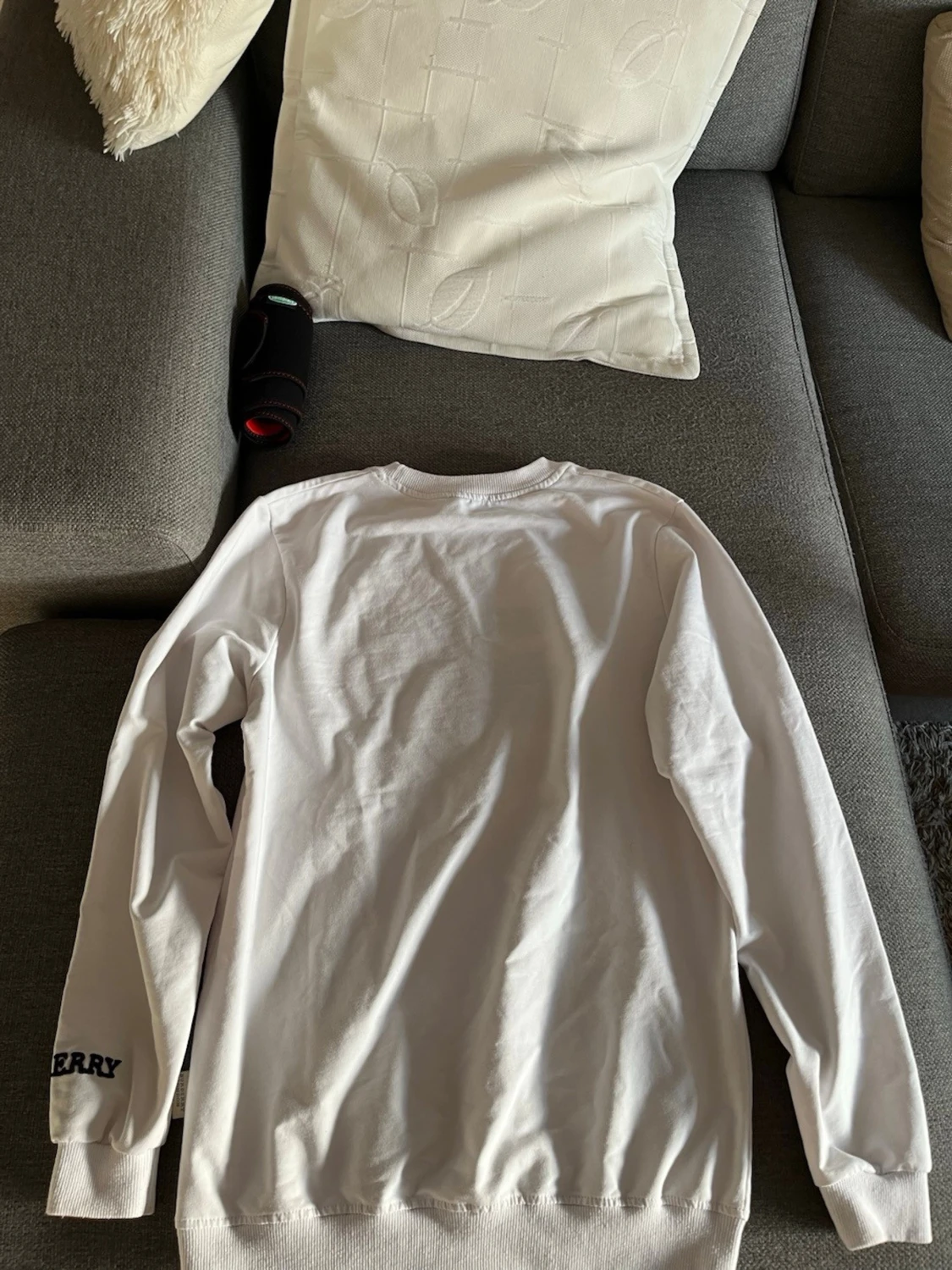 Vit Burberry sweatshirt med tryck - 3