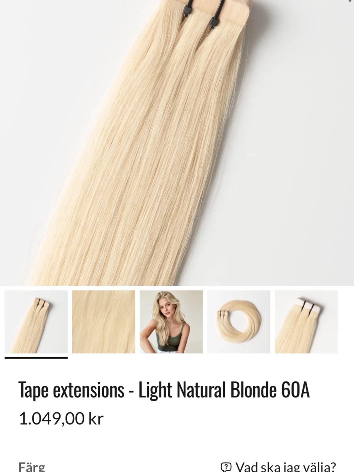 Tape extensions ljusblond 22 & 60A - 1