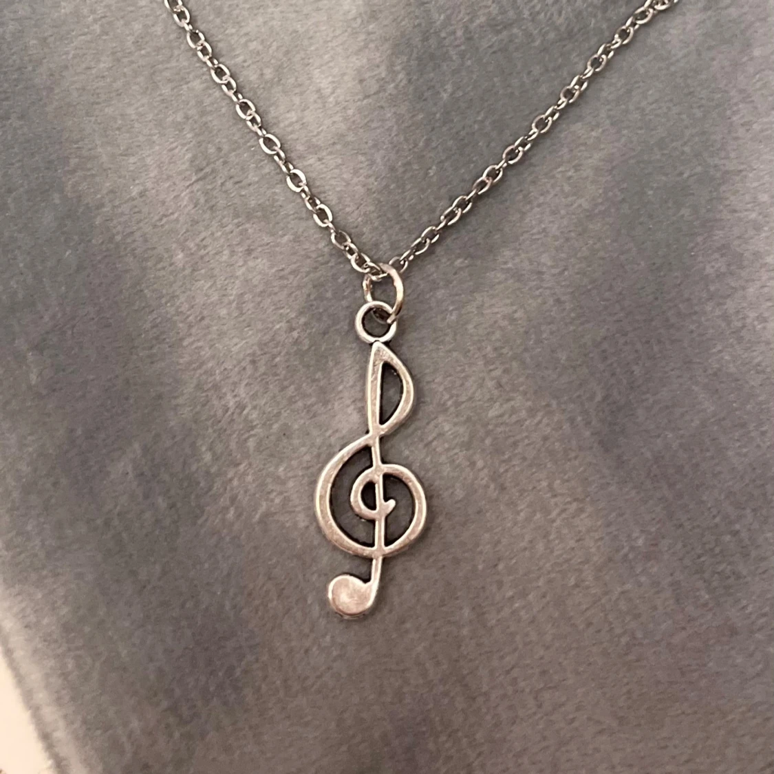 Halsband G-Klav Smycke Silver imitation - 3