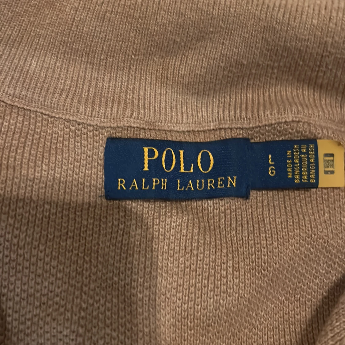 Beige stickad half zip från Polo Ralph Lauren - 2