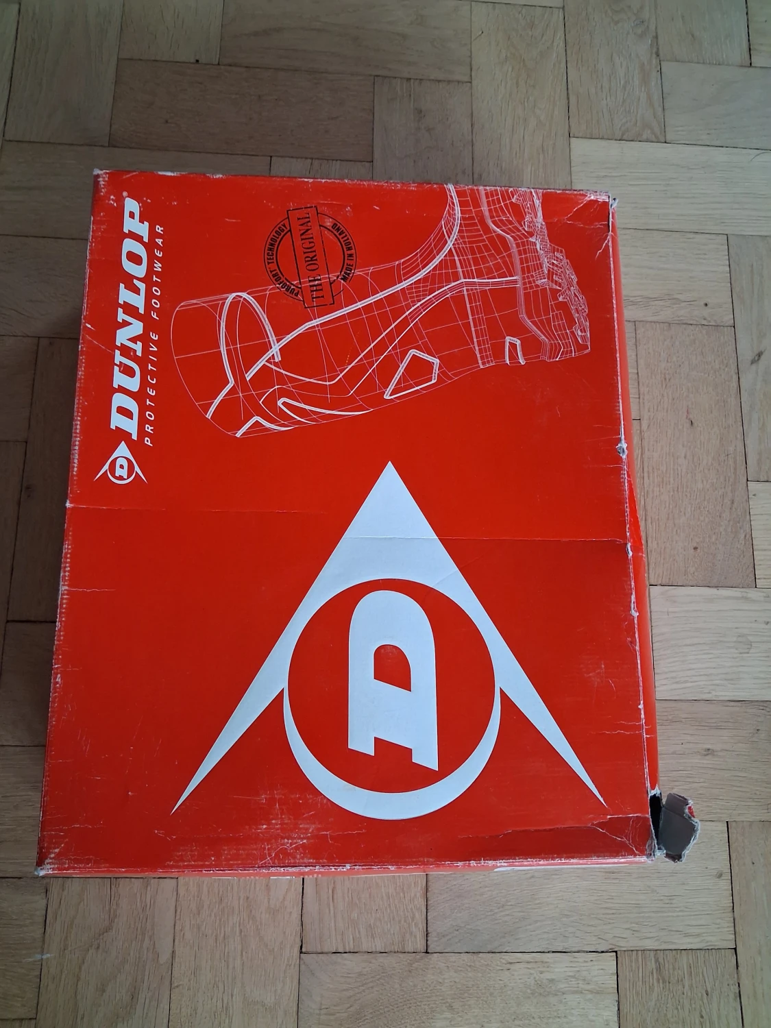 Svarta Dunlop Purofort stövlar med röd kant - 4