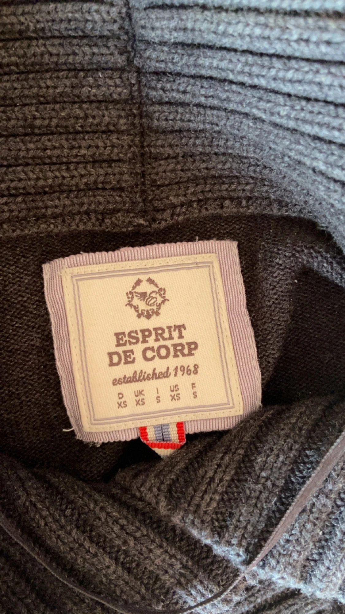 Grå stickad tröja Esprit de Corp - 2