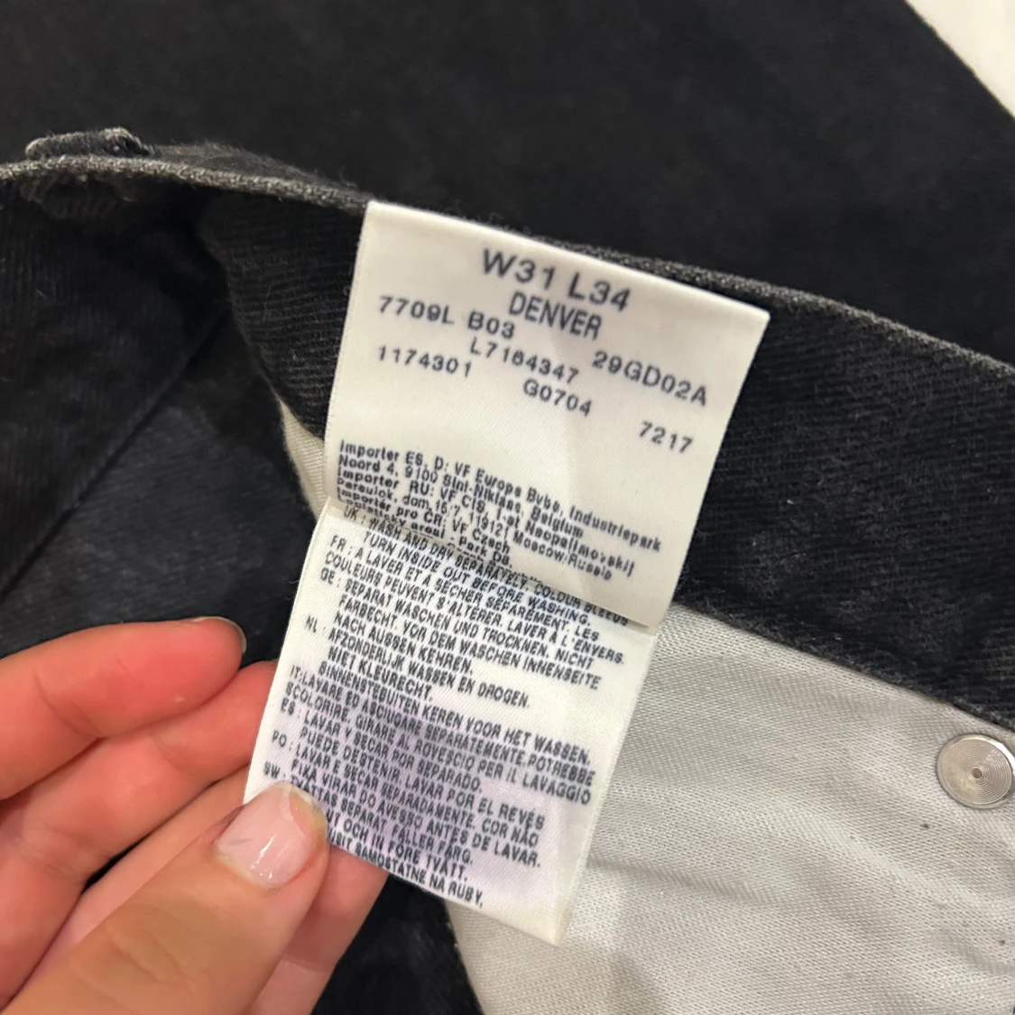 Svarta bootcut jeans från Lee W31 L34 - 1