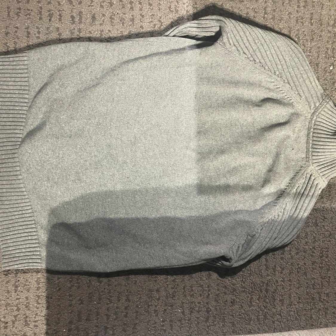 Grå stickad half zip Peak Performance - 1