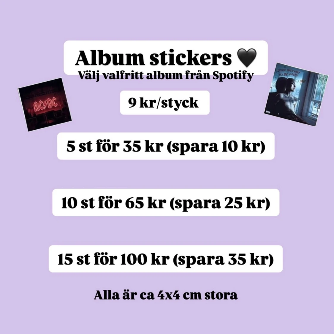 Album klistermärken  - 1