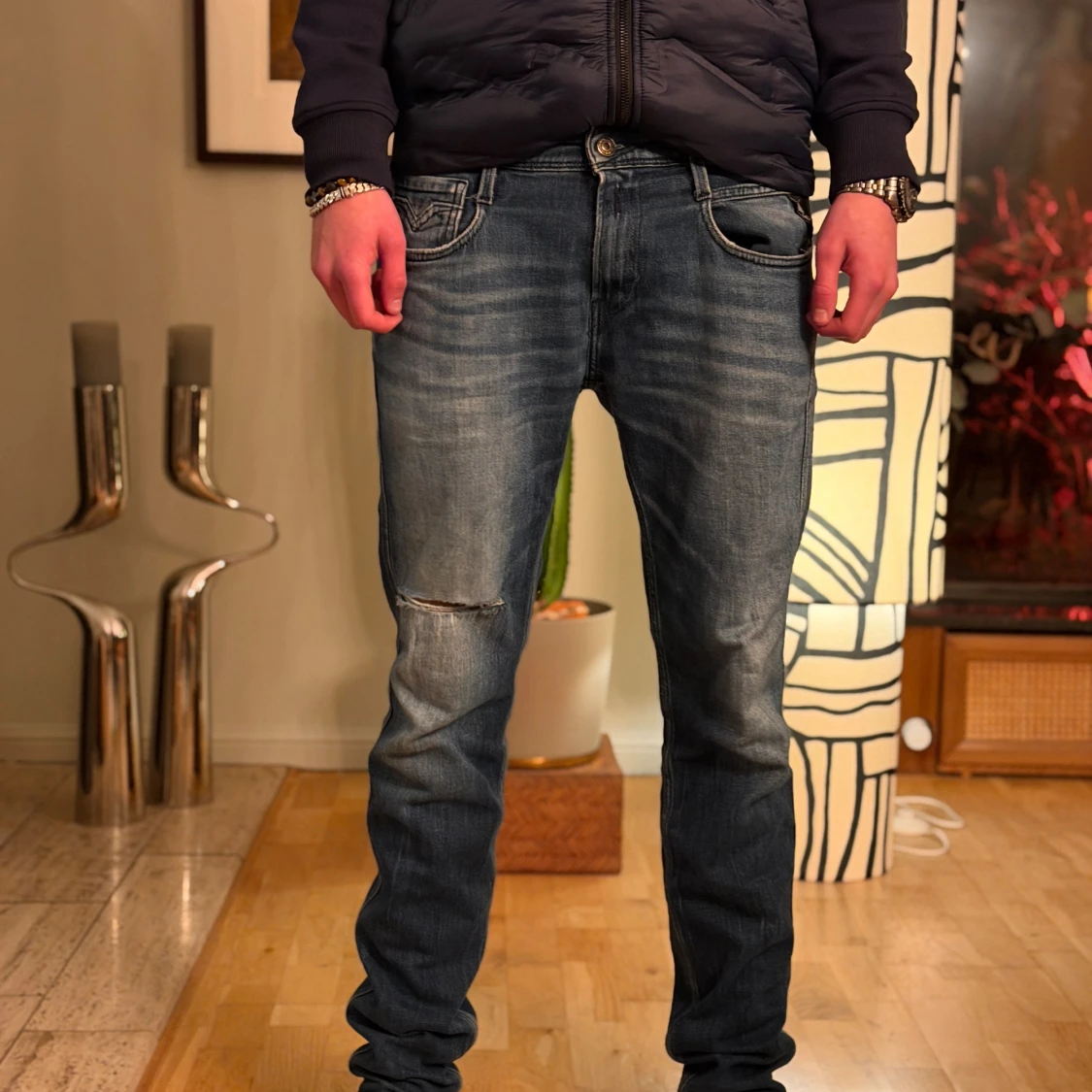 Replay Anbass jeans blå herr