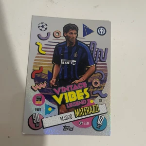 Fotbollskort Marco Materazzi - Fotbollskort Marco Materazzi, legen av Inter laget  