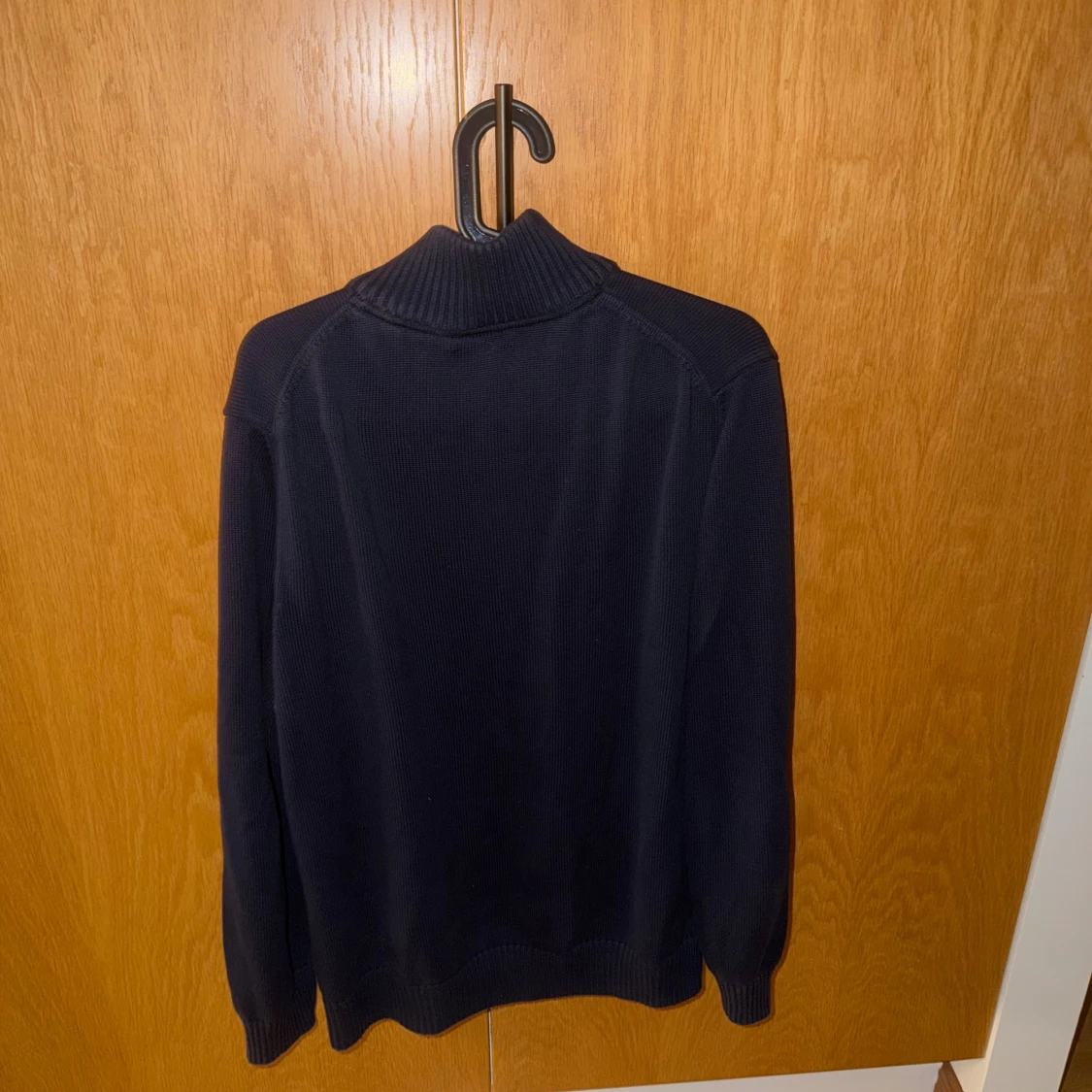 Marinblå half zip tröja från Gant - 1