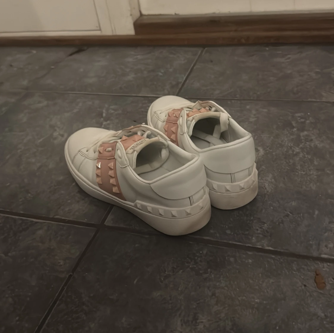 Valentino Rockstud sneakers vit/rosa - 3