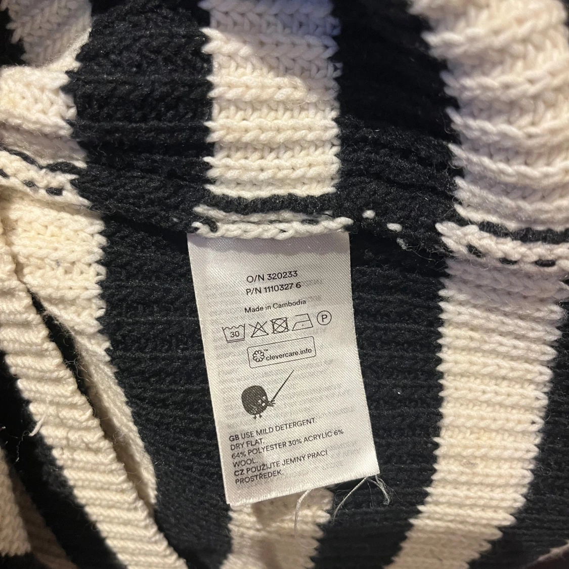 Randig stickad tröja från Monki XS - 3