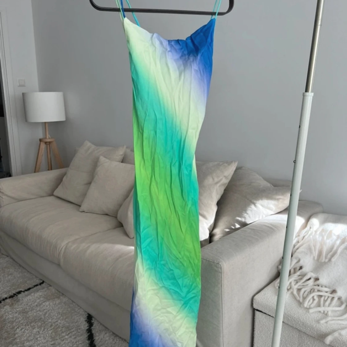 Färgglad långklänning från Zara 🩵 - 4