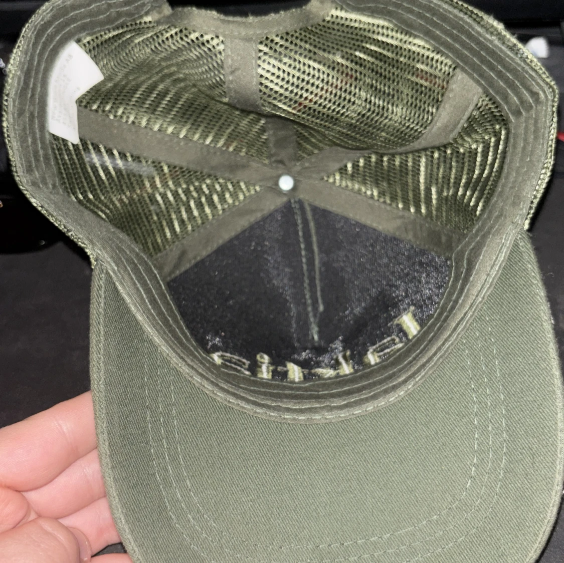 Olivgrön Jaktia keps med mesh - 2