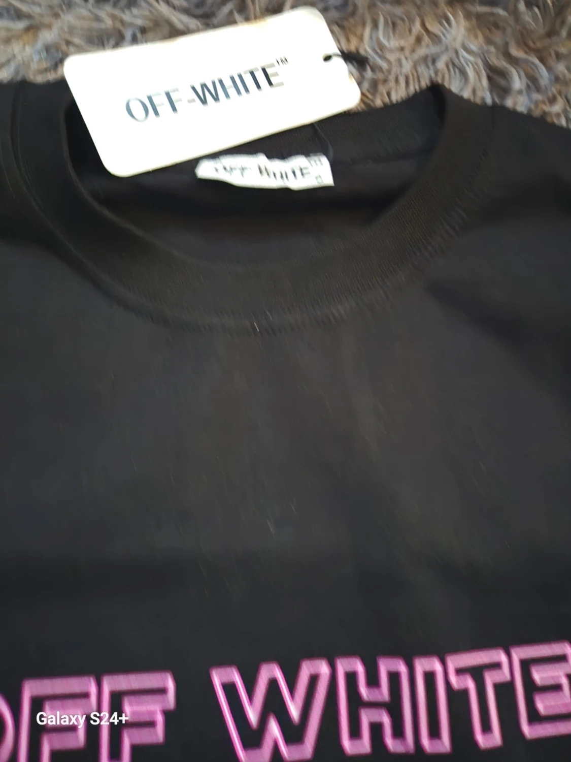 Svart Off-White t-shirt med tryck - 3