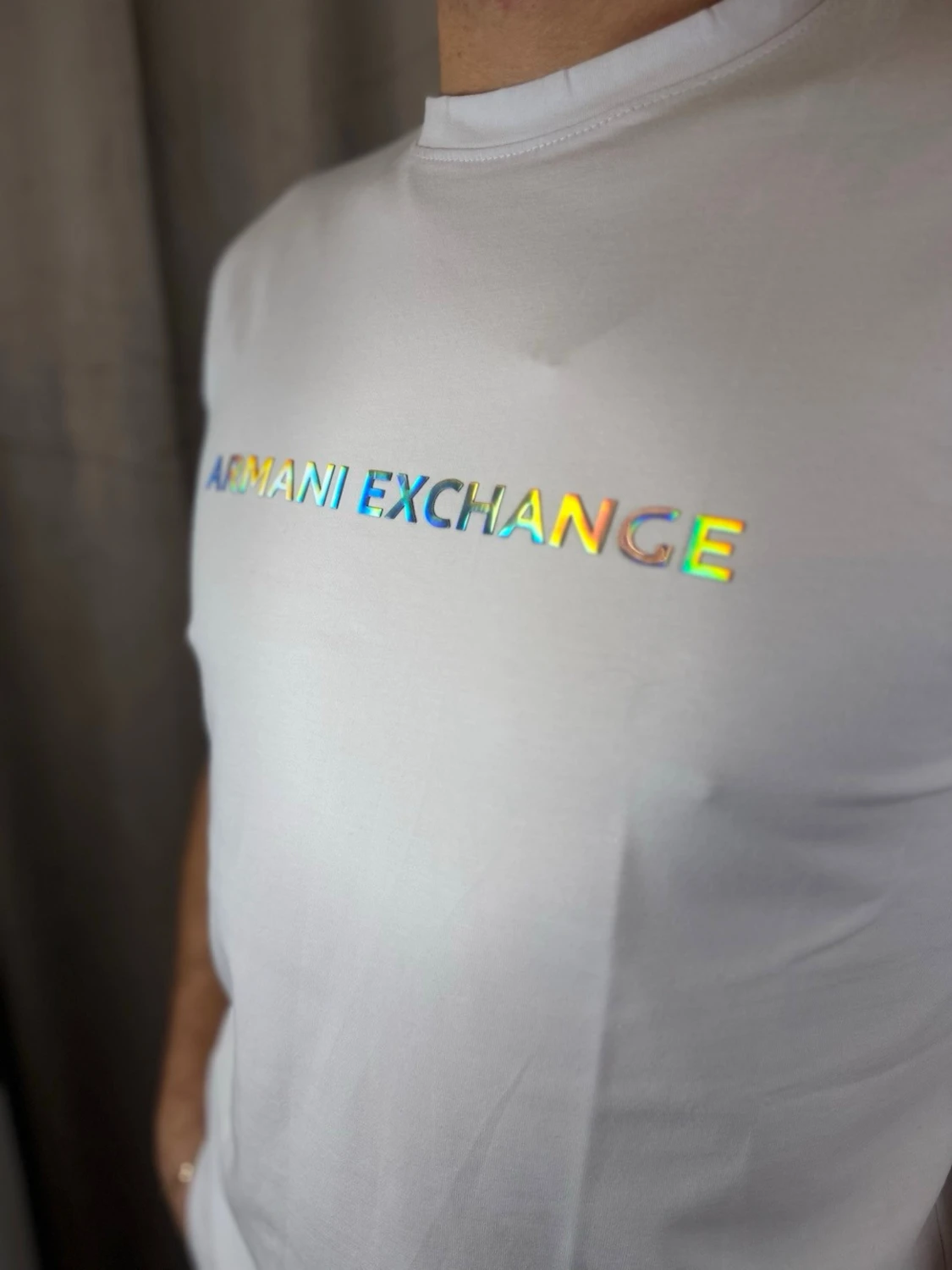 Vit t-shirt från Armani Exchange - 1