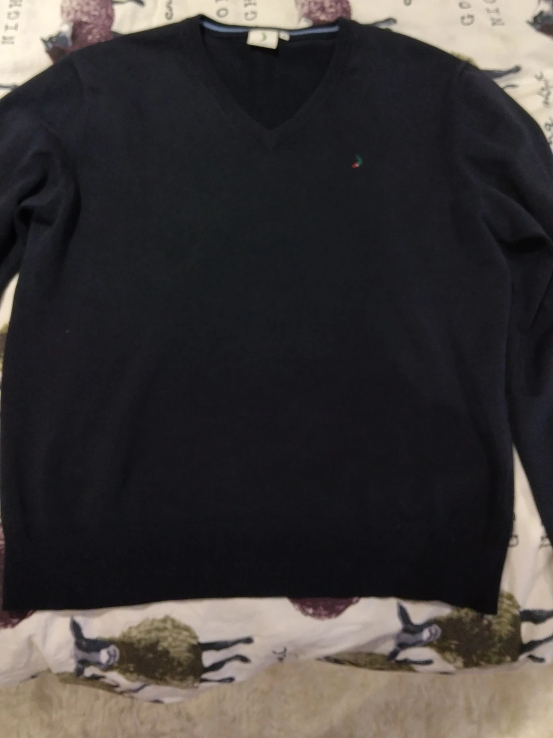 Mörkblå stickad tröja Boomerang