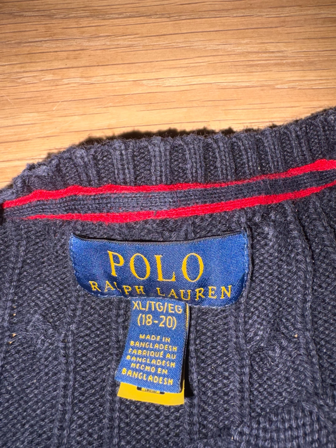 Mörkblå stickad tröja Polo Ralph Lauren - 2