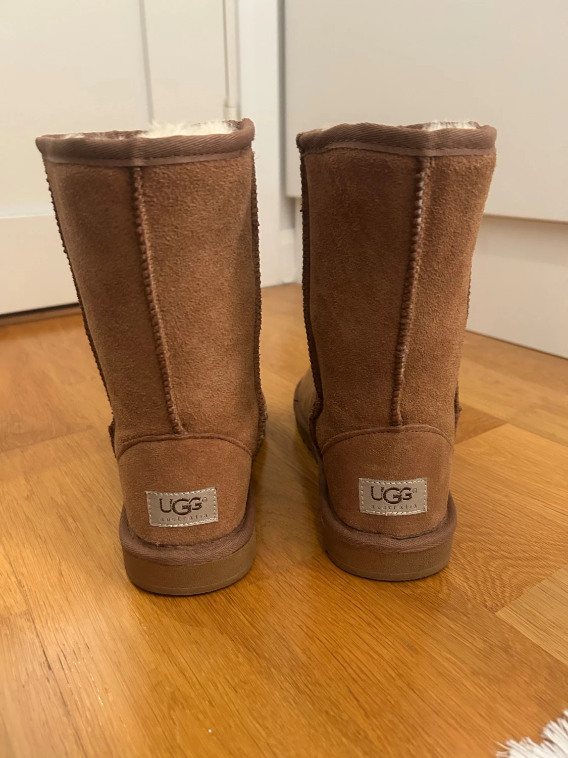 Bruna  höga boots i mocka - 1