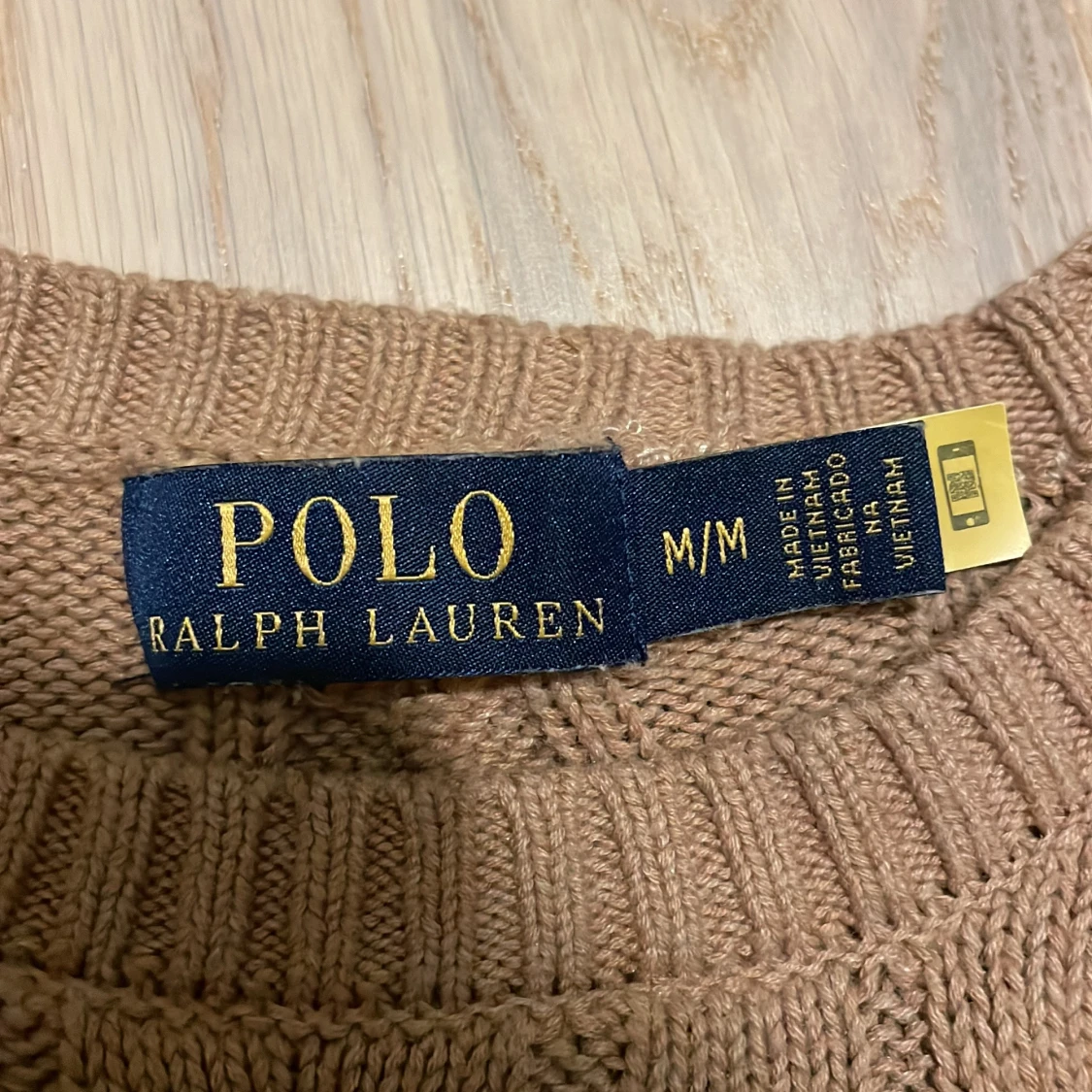 Beige kabelstickad tröja från Polo Ralph Lauren - 91