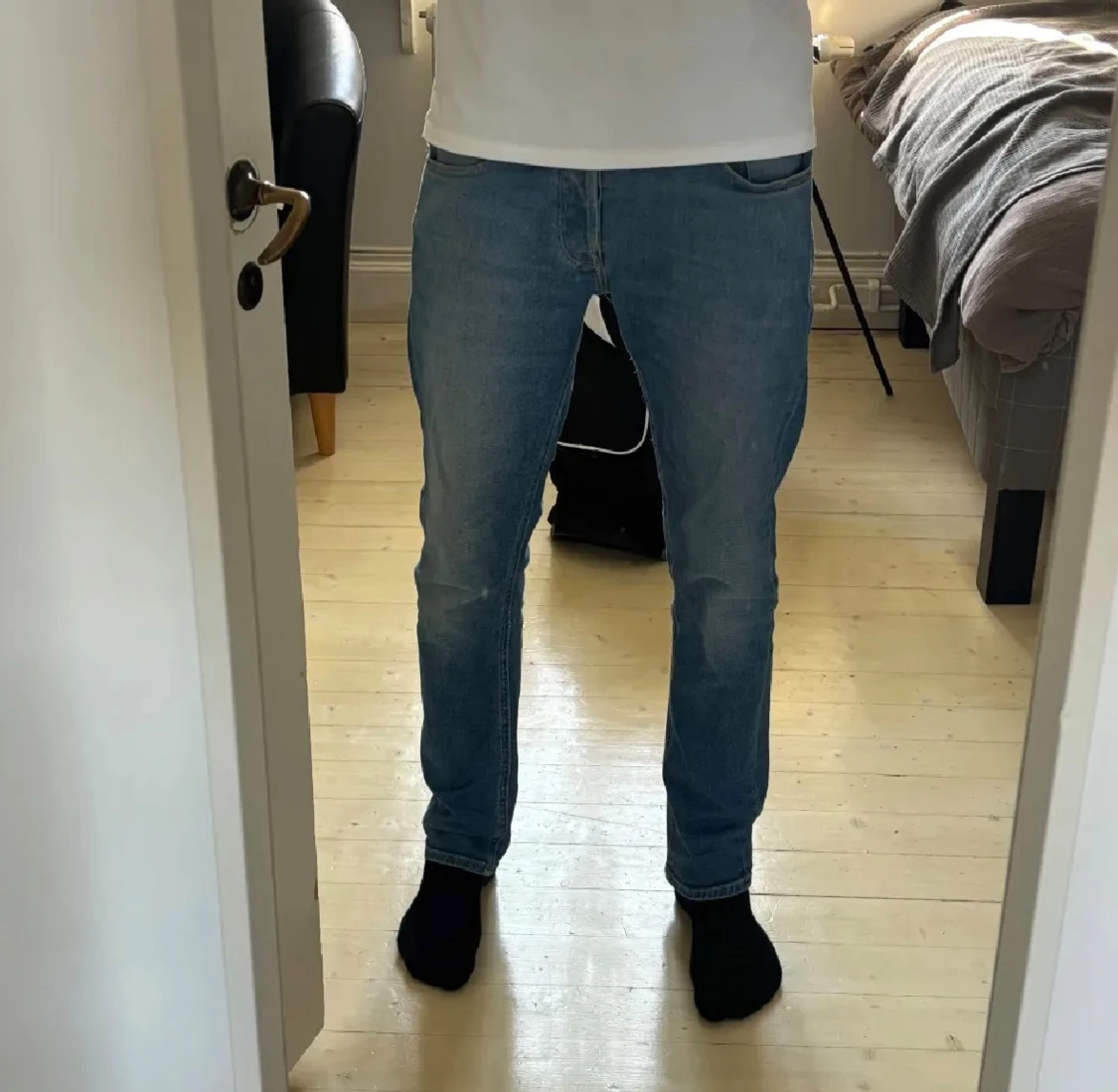 Ljusblå slim jeans från Replay - 1