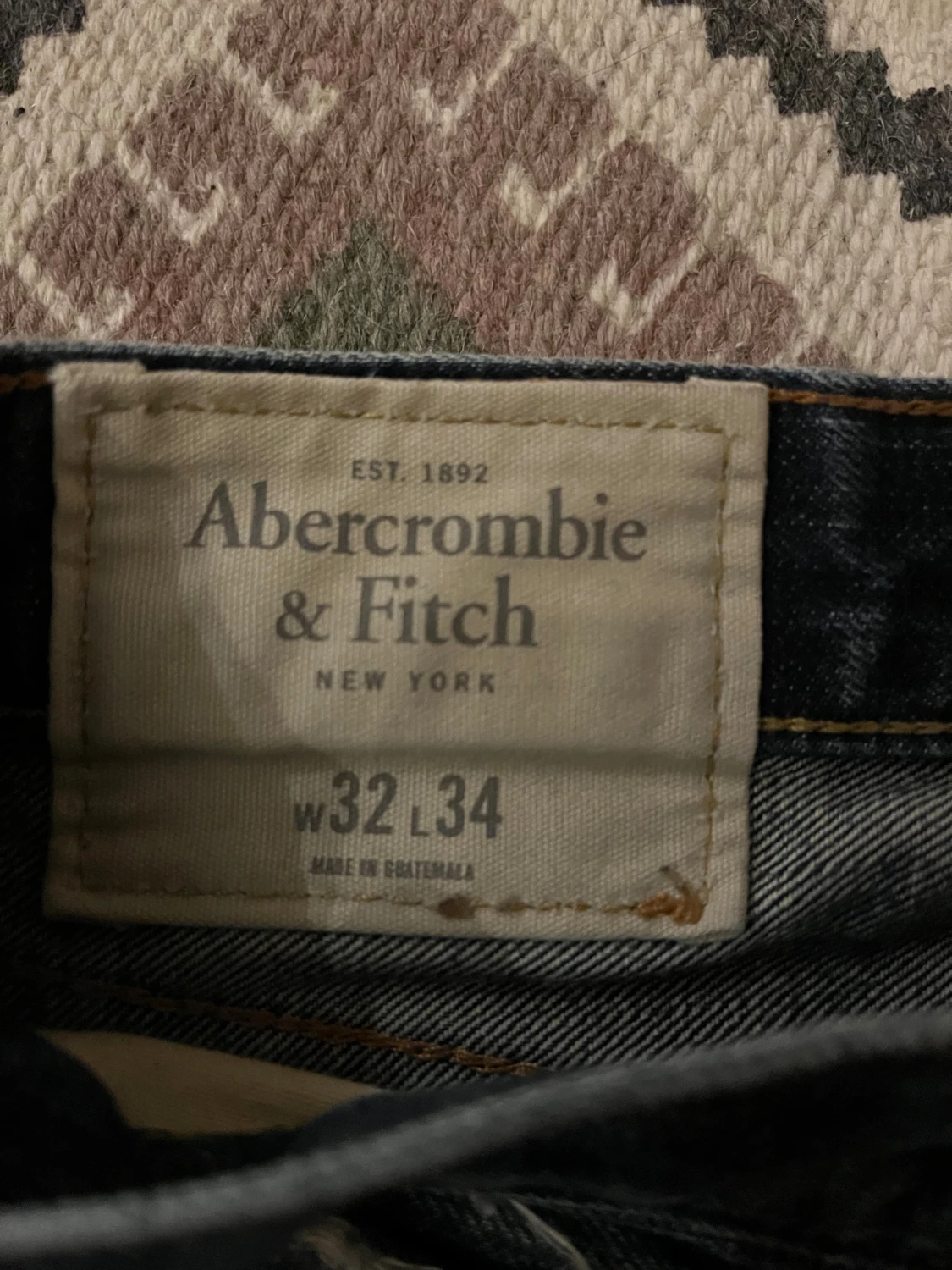 Mörkblå jeans Abercrombie & Fitch 32/34 - 2