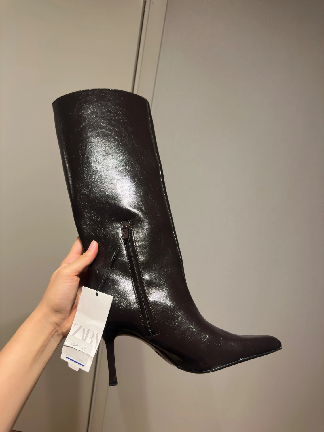 Bruna höga stövlar från Zara - 3