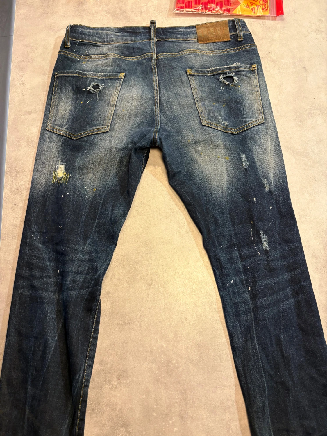 Dsquared2 blå jeans med dragkedja - 2