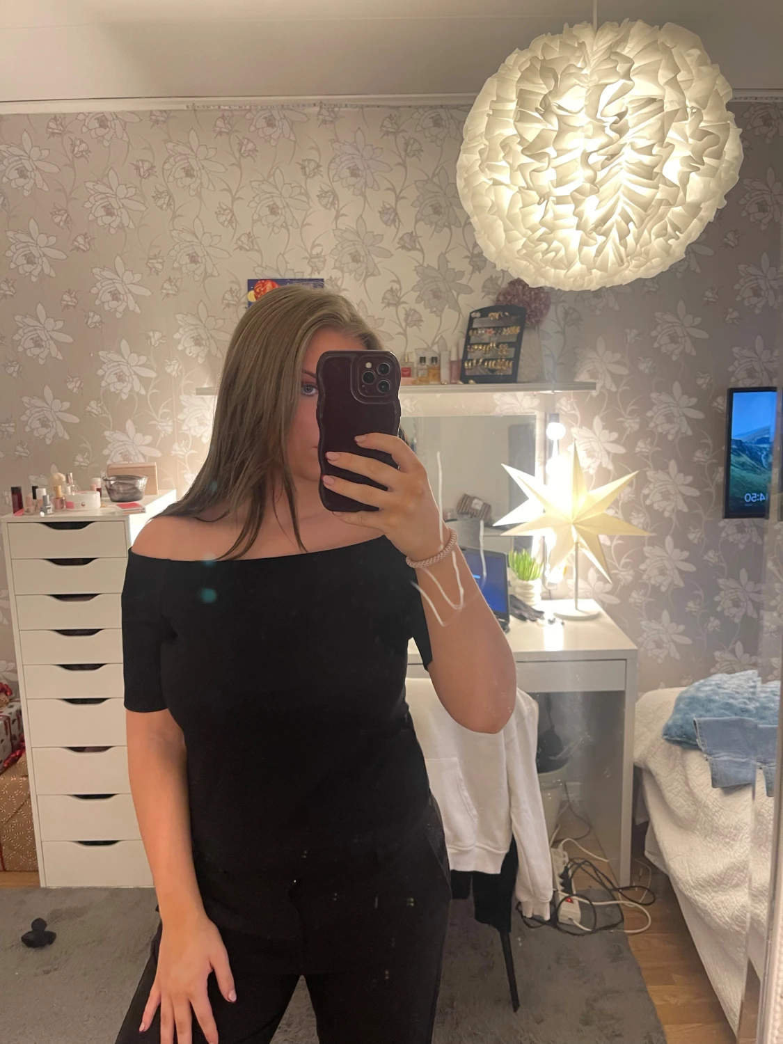 Off-shoulder topp - 2