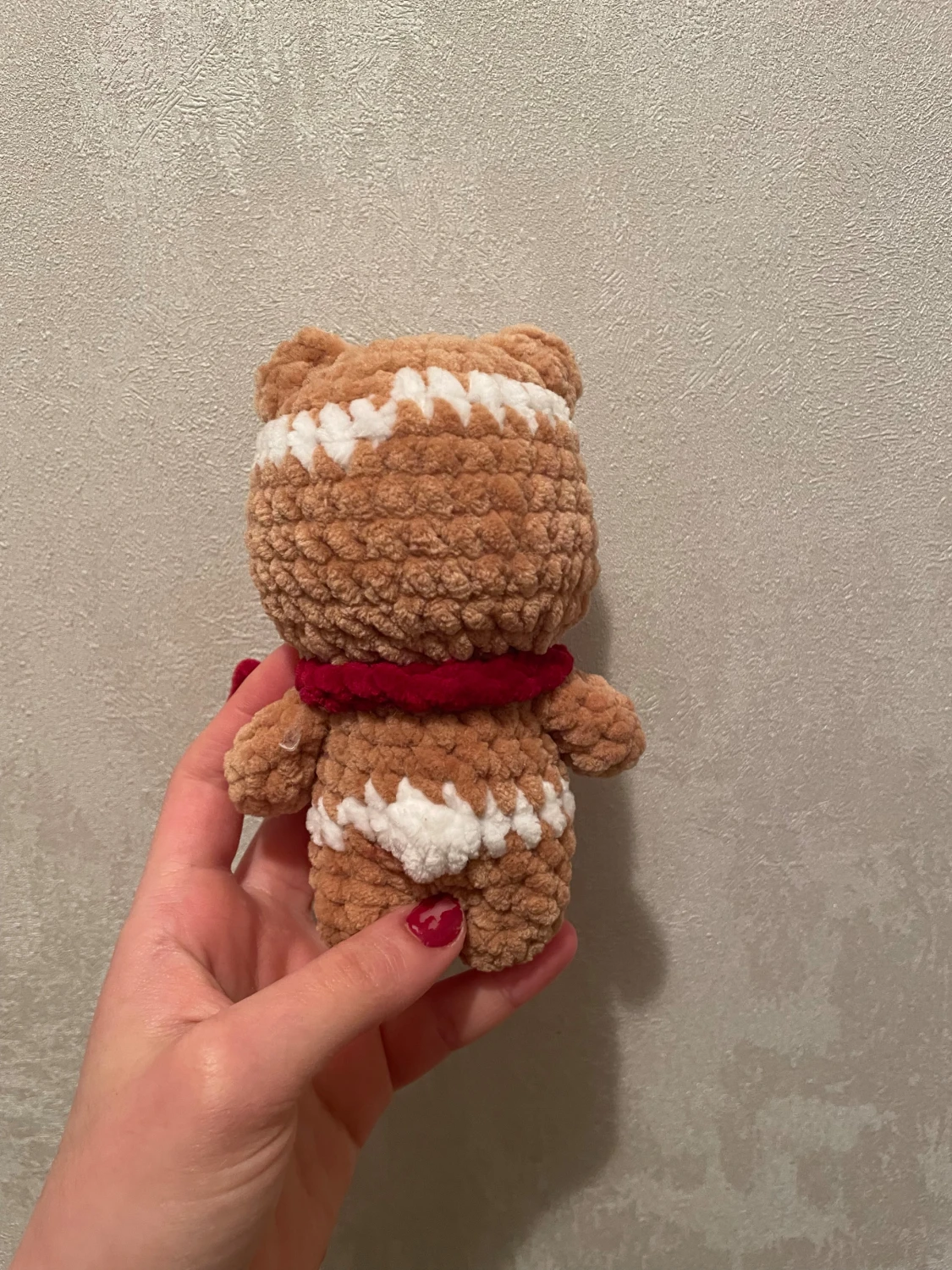 pepparkaks björn med halsduk  - 2