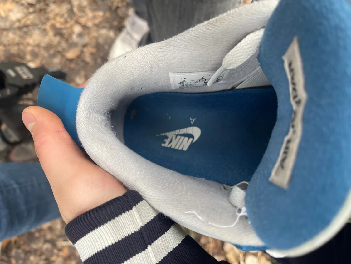 Nike Air Jordan 4 Retro blå/vit - 5