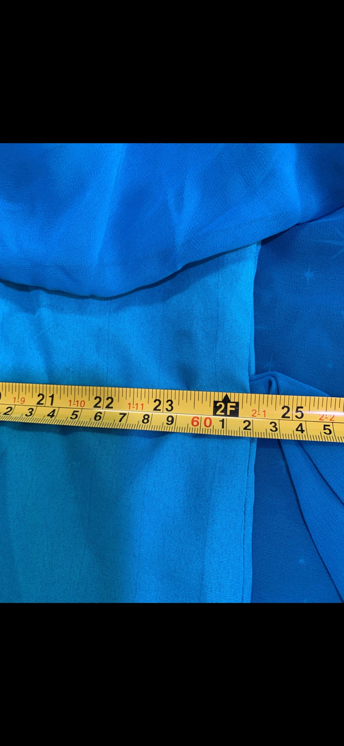 Blå långklänning med paljetter - 6