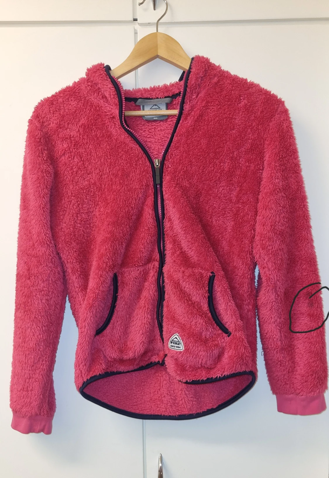 Rosa teddyjacka med huva från McKinley - 3