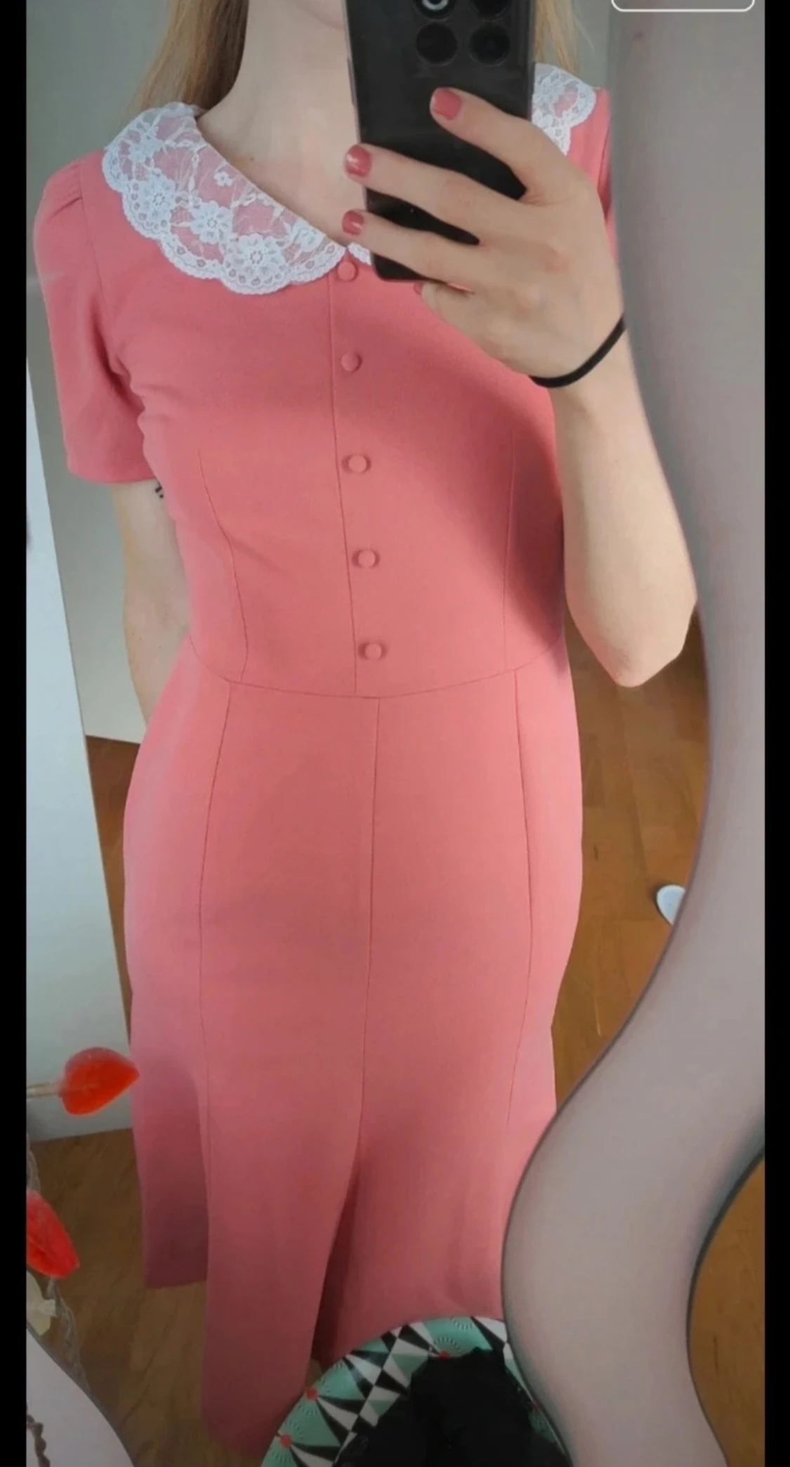 Rosa retroklänning från Daisy Dapper - 2