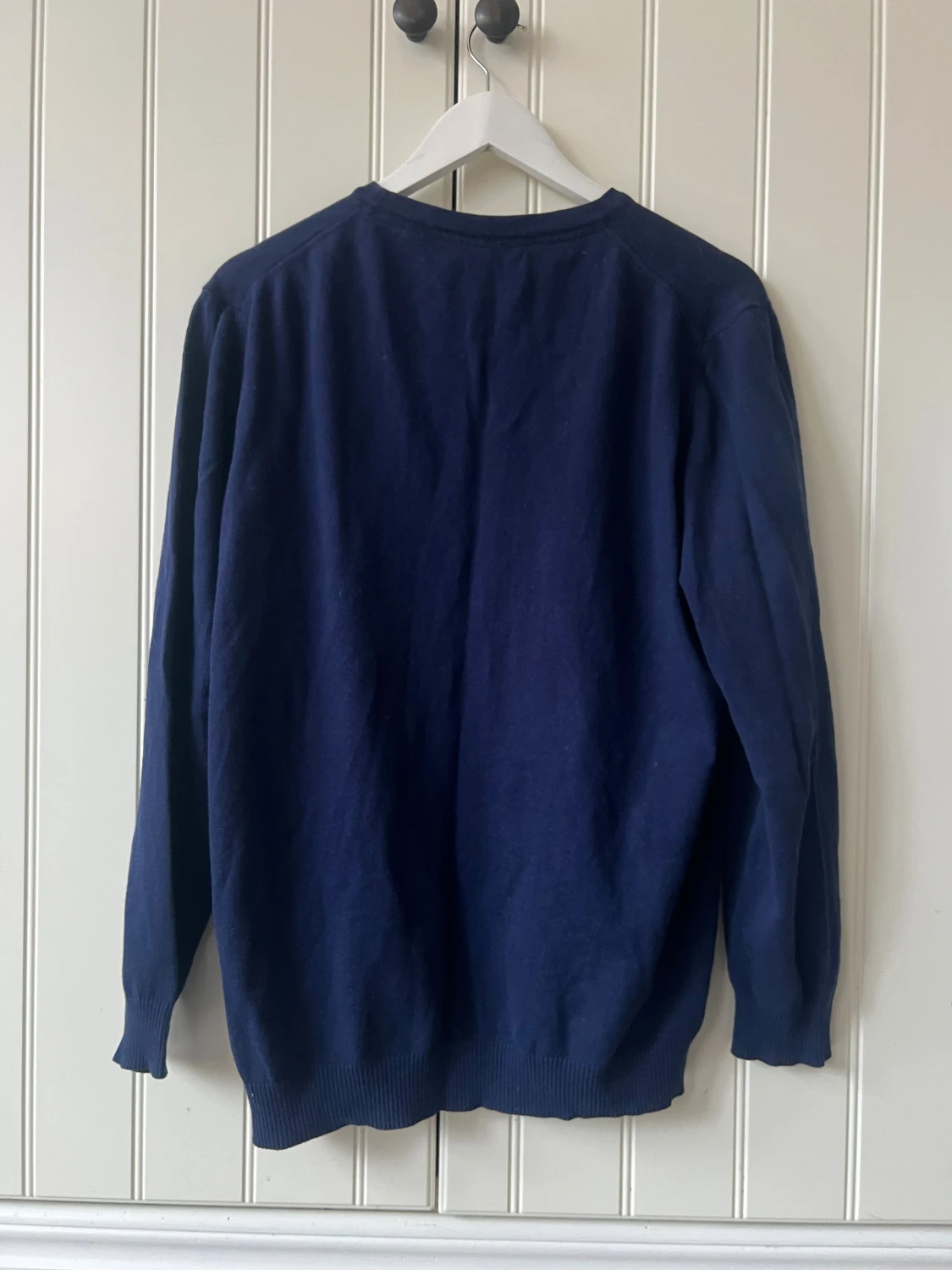 Marinblå stickad tröja Lyle & Scott - 1