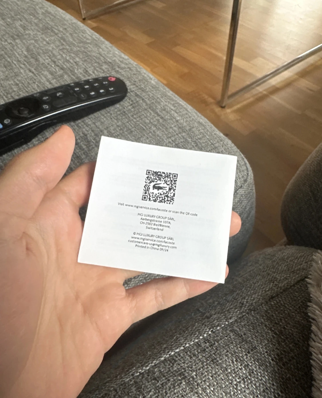 Silverfärgad Lacoste armband  - 2