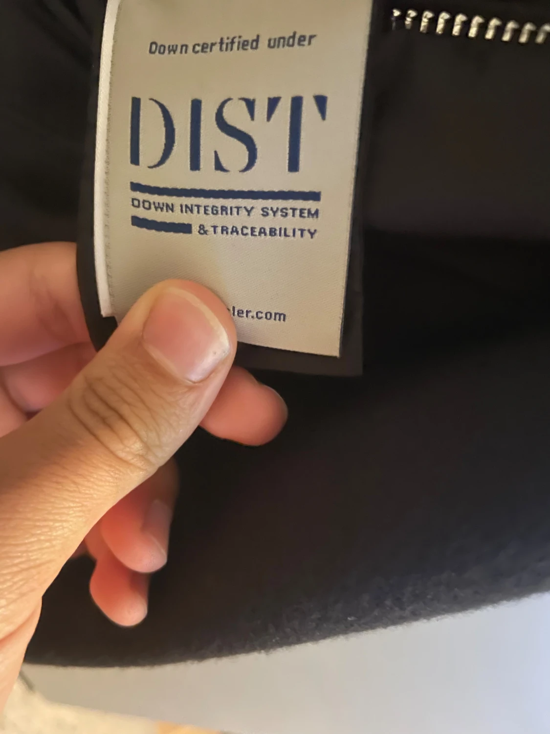 Svart Moncler pufferjacka med huva - 4