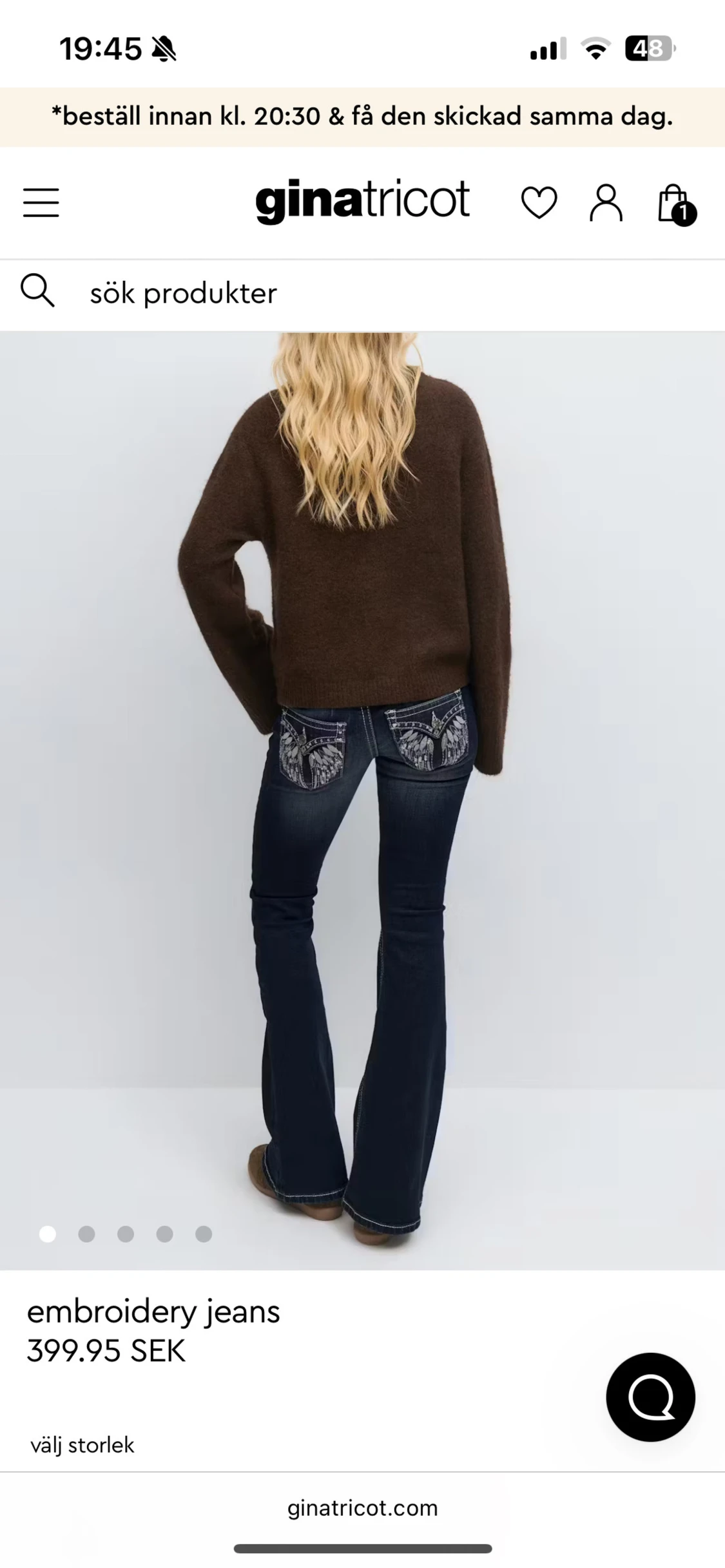 Embroidery Jeans 14+