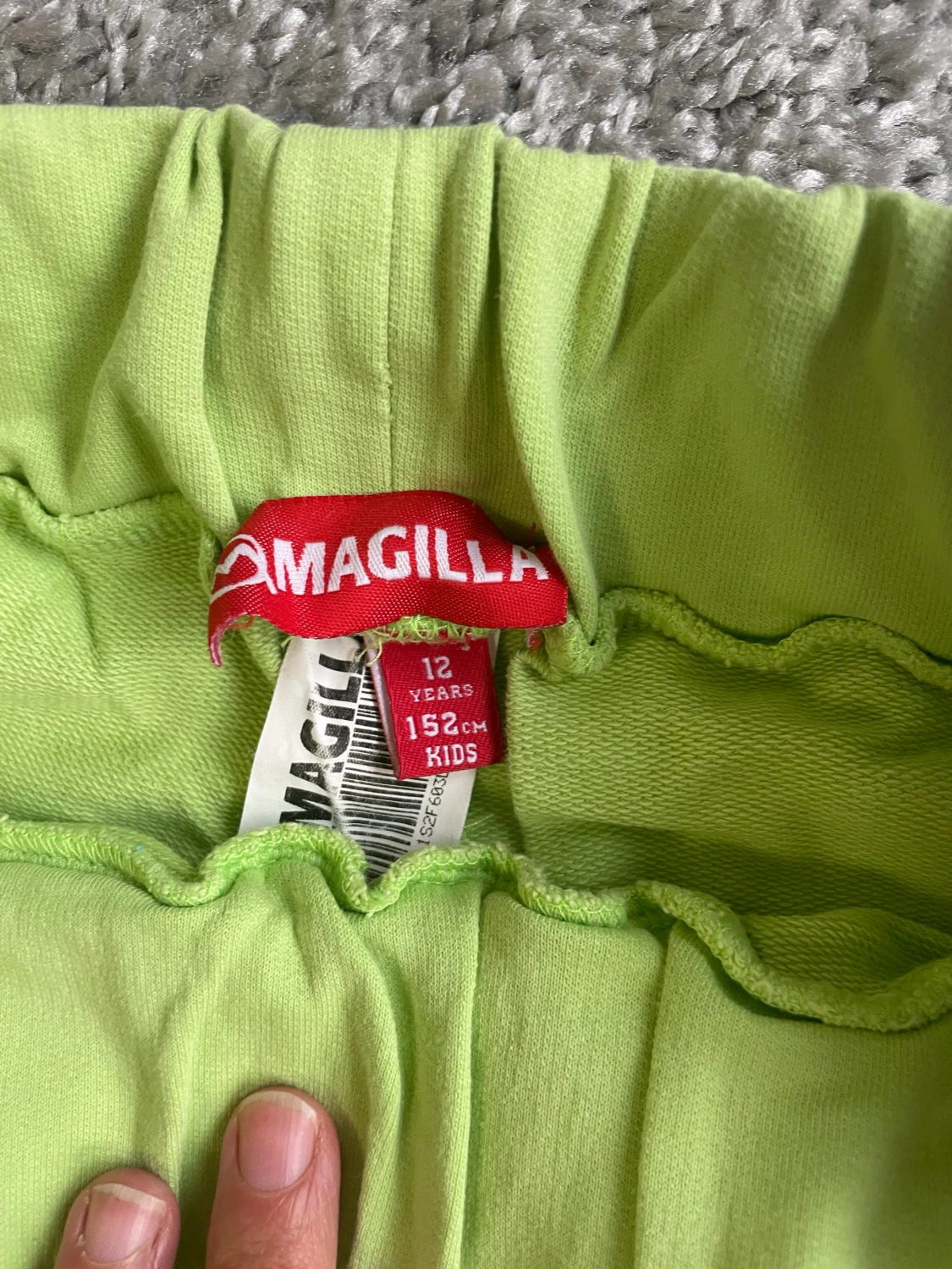 Limegröna mjukisbyxor Magilla 152cm - 1